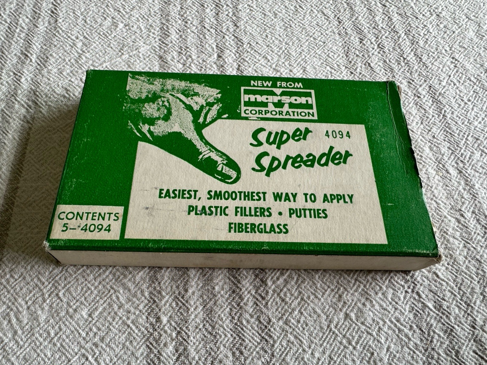 Vintage Auto Body  Filler Spreaders Marson Super Spreader Box Of 5 New 6”