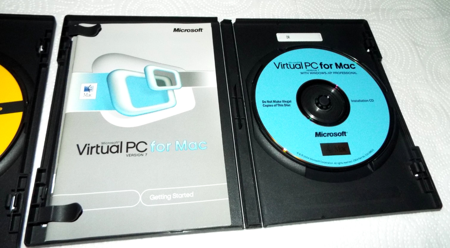 MICROSOFT VIRTUAL PC FOR MAC + OFFICE 2004 MAC+ 4 MISC. PROGRAMS W/KEYS READ!!!!