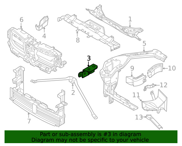 Genuine BMW Support Brace Bracket 51-64-9-883-577
