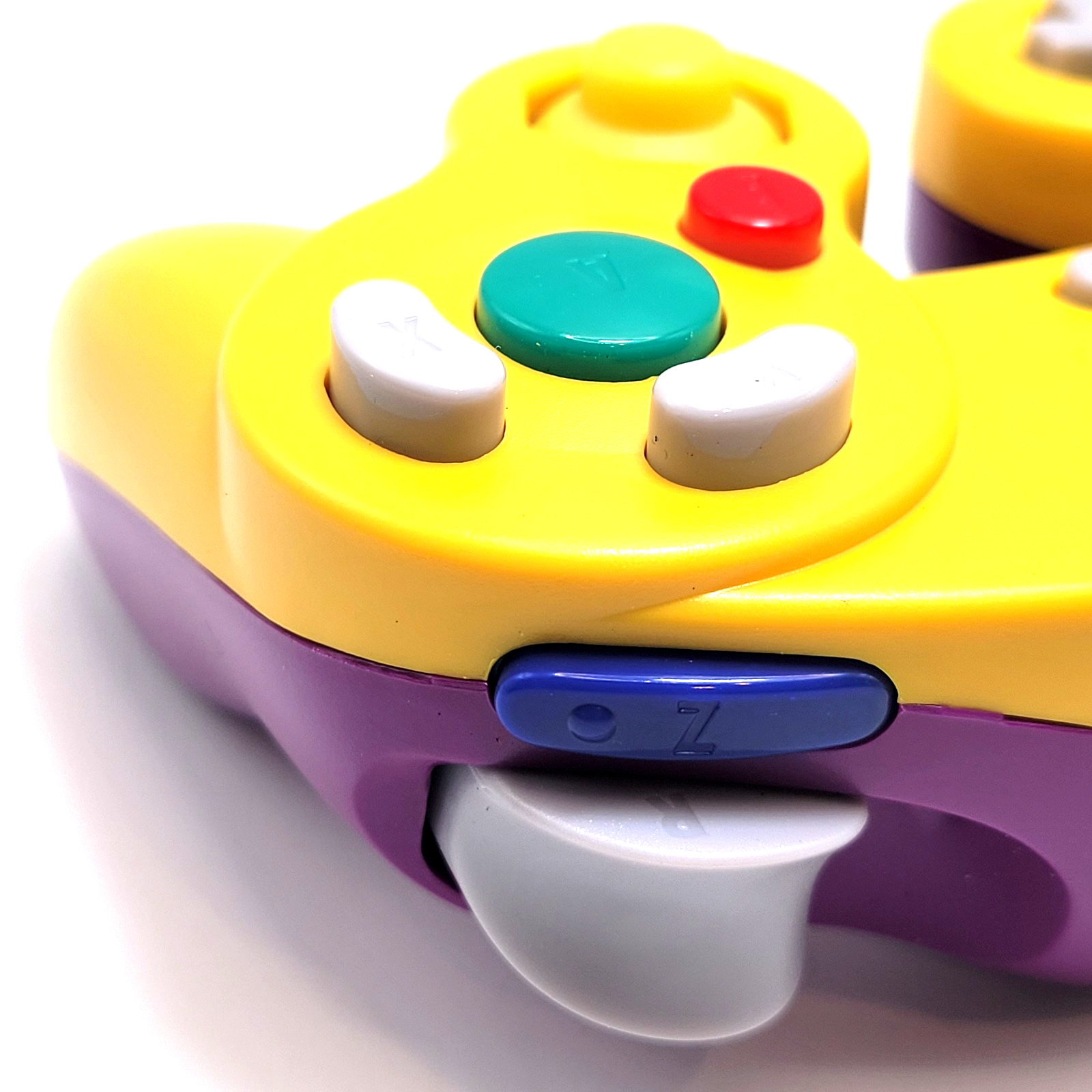 Nintendo GameCube Controller Game Pad For NGC - Wii - Warrior Yellow & Purple