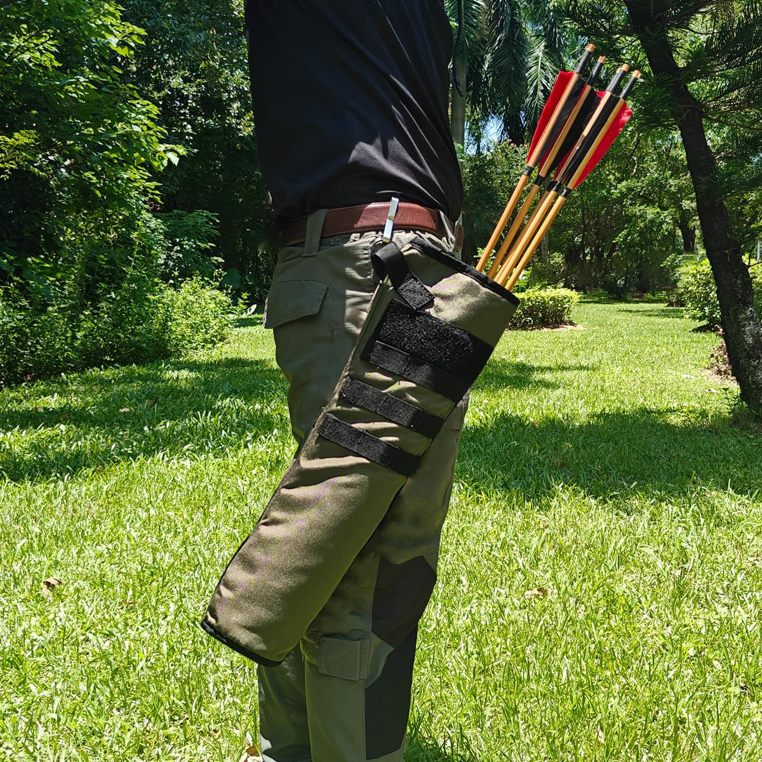 KRATARC Archery Lightweight Back Arrow Quiver Dual Use Foldable Compact Hip