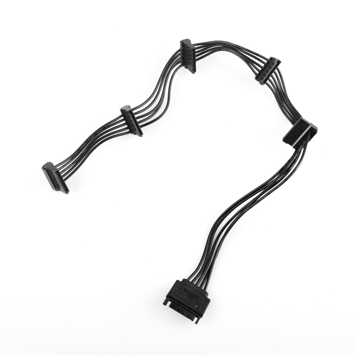 15 Pin SATA Power 1 Male To 5 Female Splitter Hard Drive Cable for HDD SSD