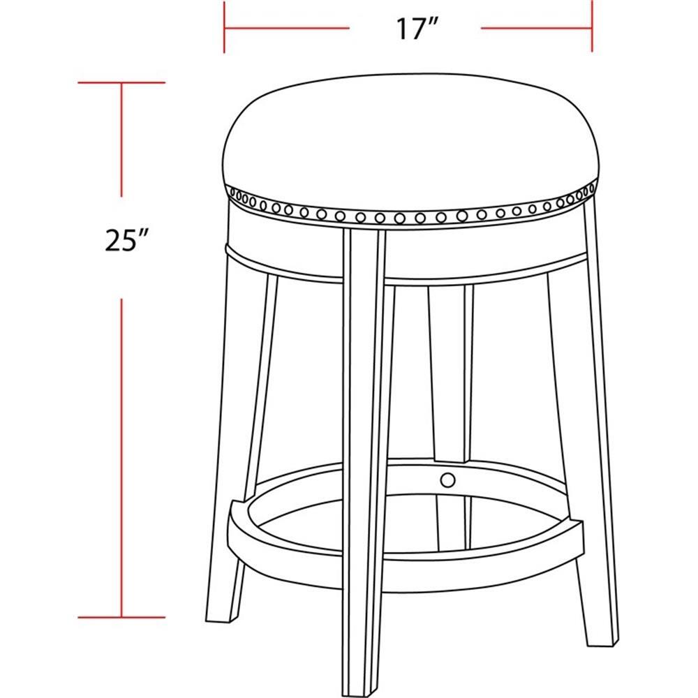 Parker House Sundance 25" Traditional Wood Swivel Stool in Sandstone Brown