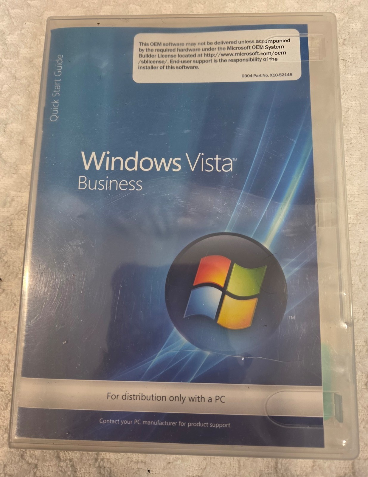 Microsoft Windows Vista Business SP1 DVD 32-Bit 66j-05542 +Windows Anytime Upg