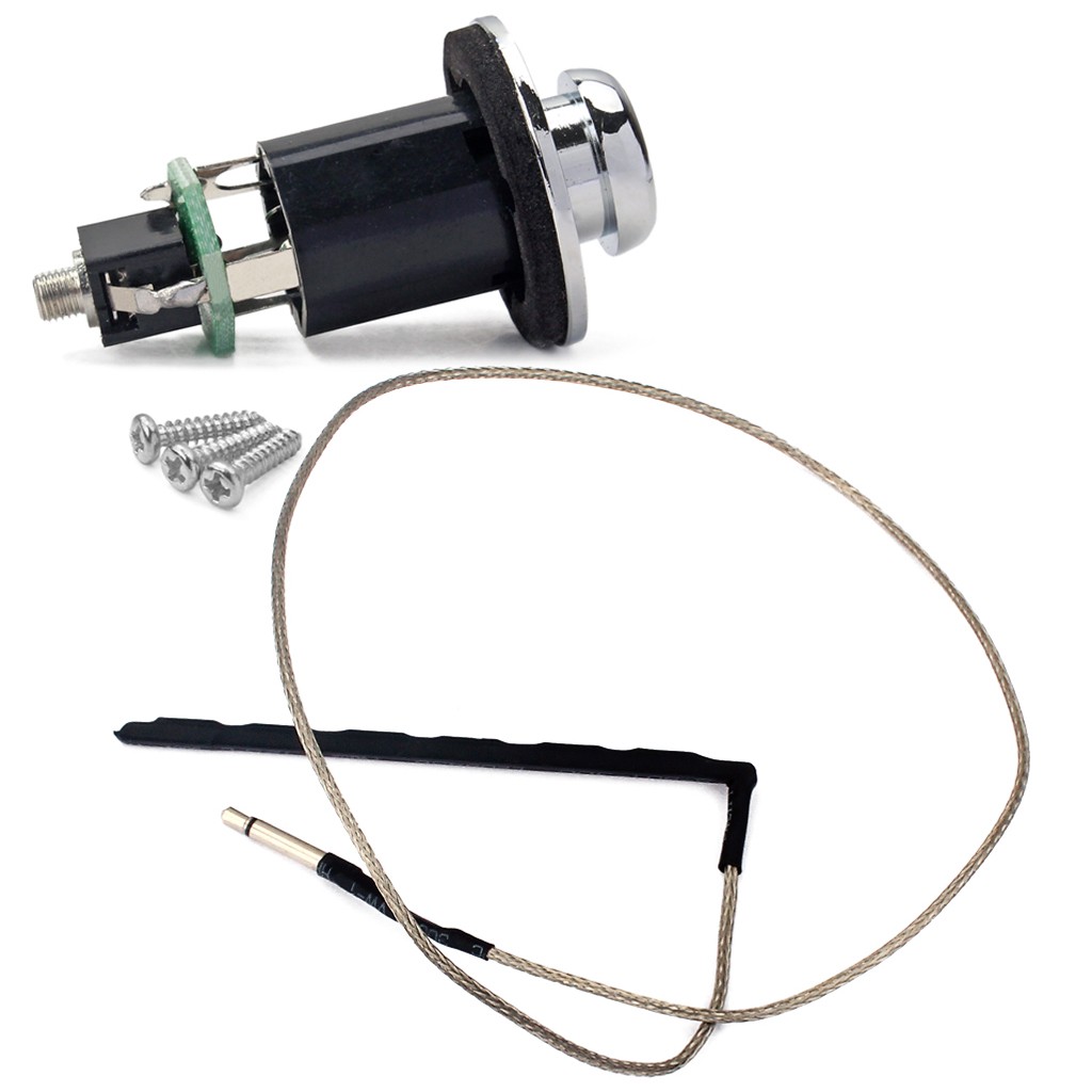 Cable Piezo Pickup+Pickup Output End Pin Jack+Mounting Screw For Acoustic Guitar