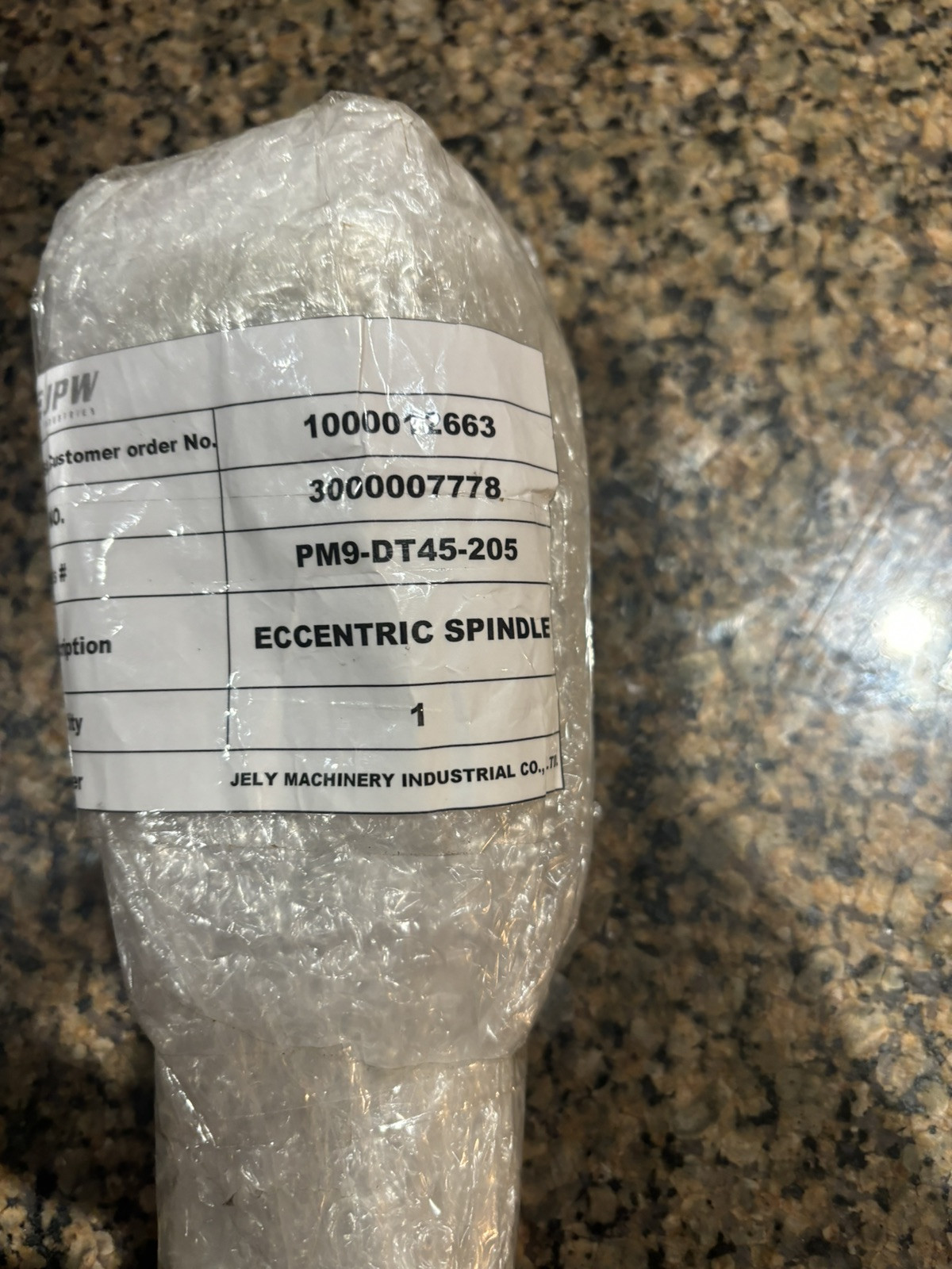 Powermatic OEM #DT45-205 Eccentric Spindle For DT45-DT65 Single End Dovetailer