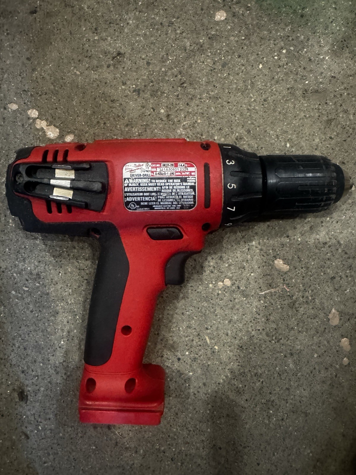 milwaukee tools 14.4v Driver Drill,flashlight, Impact Driver And Bag Untested