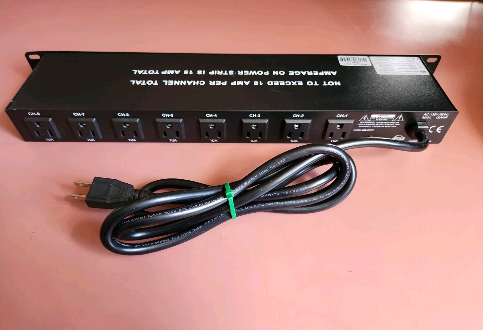 ADJ PC-100A 8-switch Rackmount Power Center American DJ