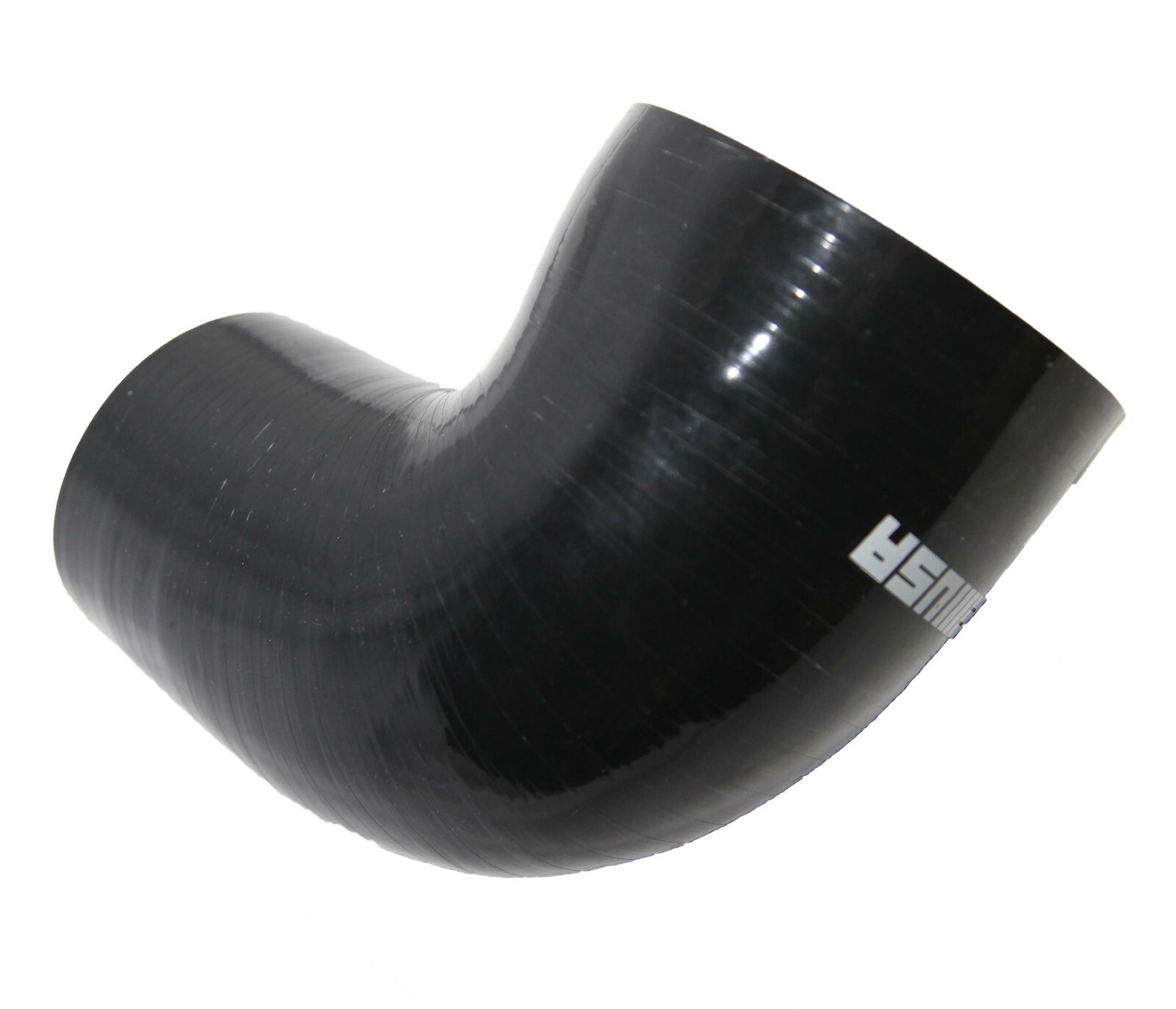 Universal BLACK 4PLY 1x90 Degree 3"-4"ID Silicone+ 2xStainles Steel T-clamp