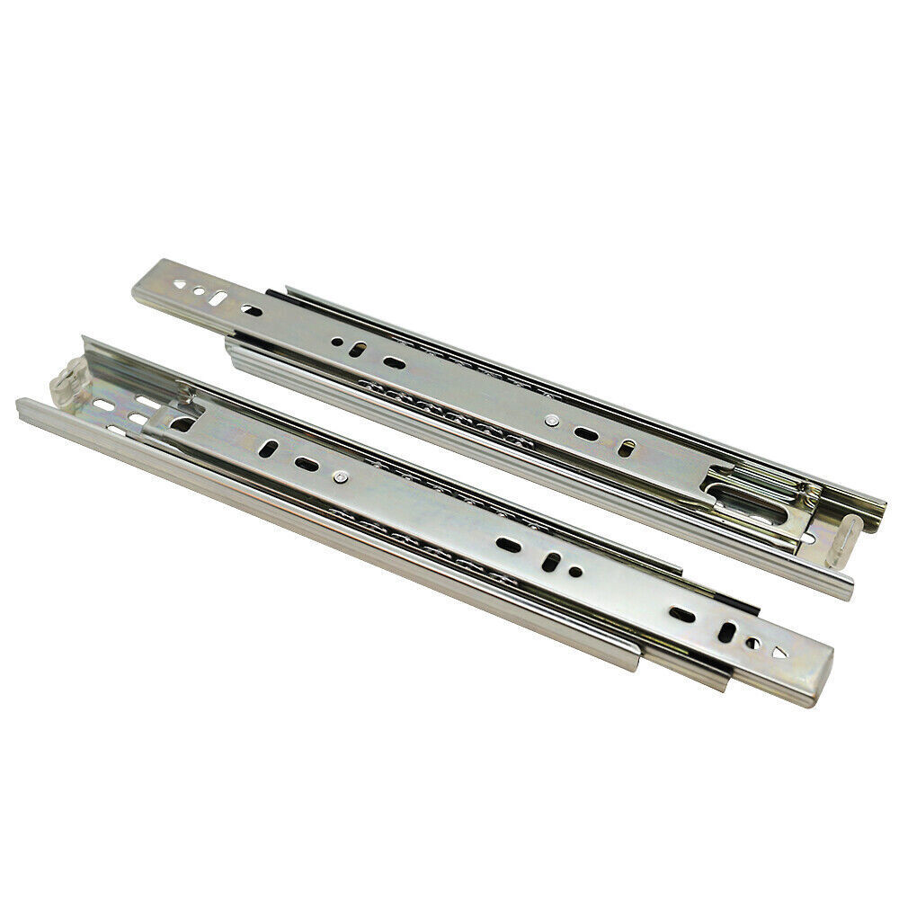10 Pair Full Extension 100lb Ball Bearing Drawer Slides Soft/Self Close 10"-24"