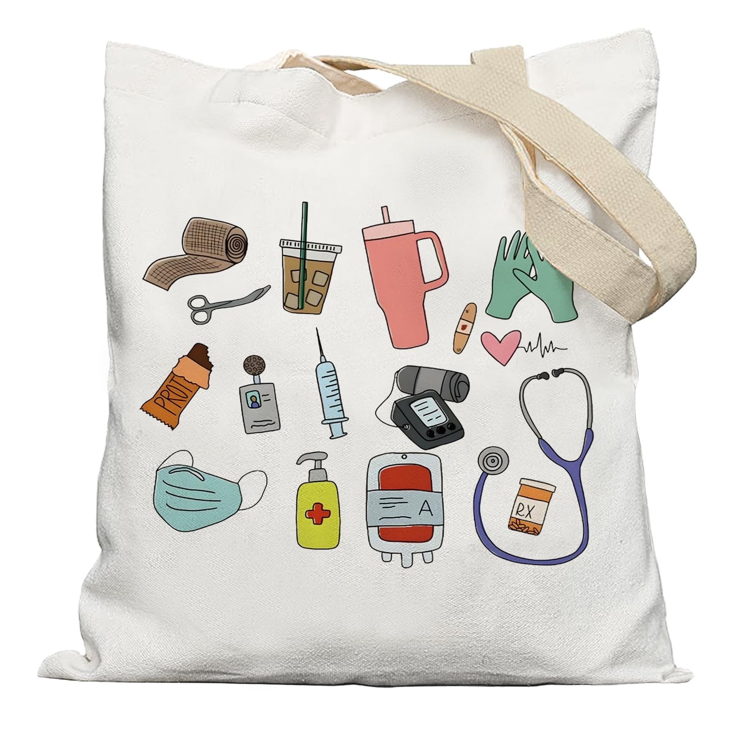 Nurse Tote Bag, Nurse Gifts Canvas Tote Bags for Women, Nurses Week Gifts, Nu...