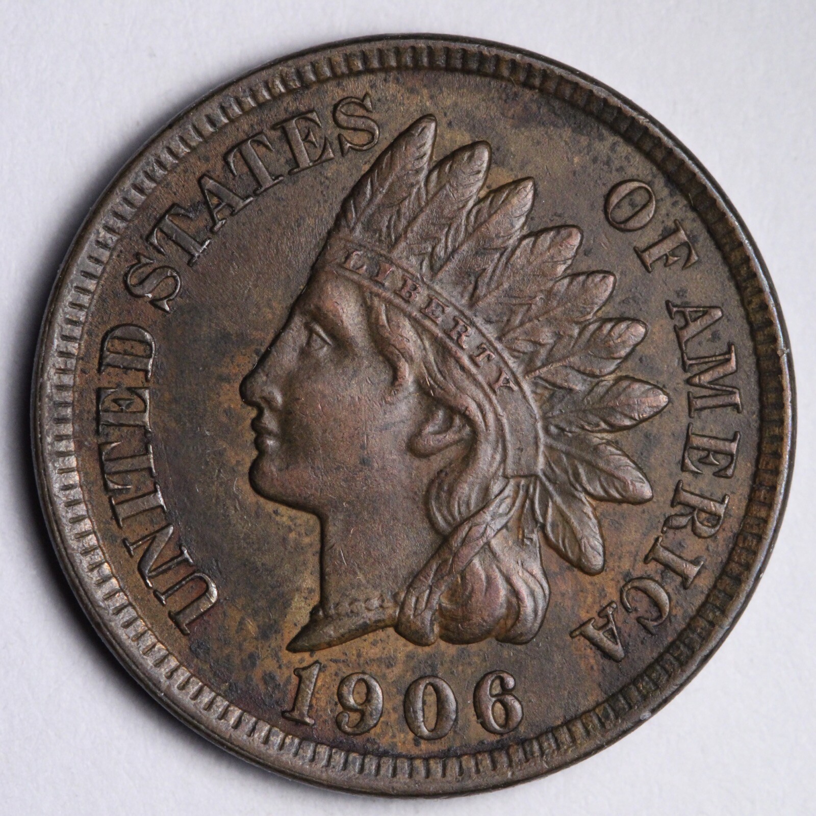 1906 Indian Head Cent Penny CHOICE AU E243 DCA
