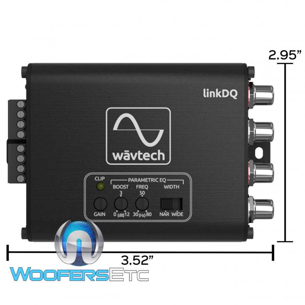 WAVTECH LINK DQ CAR AUDIO LINE OUTPUT CONVERTER LINE DRIVER PARAMETRIC EQ NEW