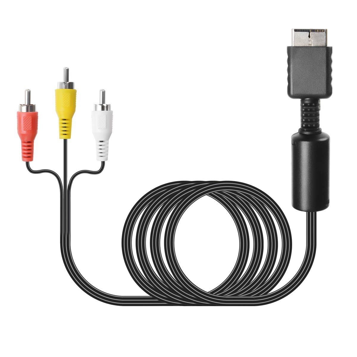 Universal 6FT RCA AV Cable - Connect Your PS1, PS2, PS3 to TV & Monitor