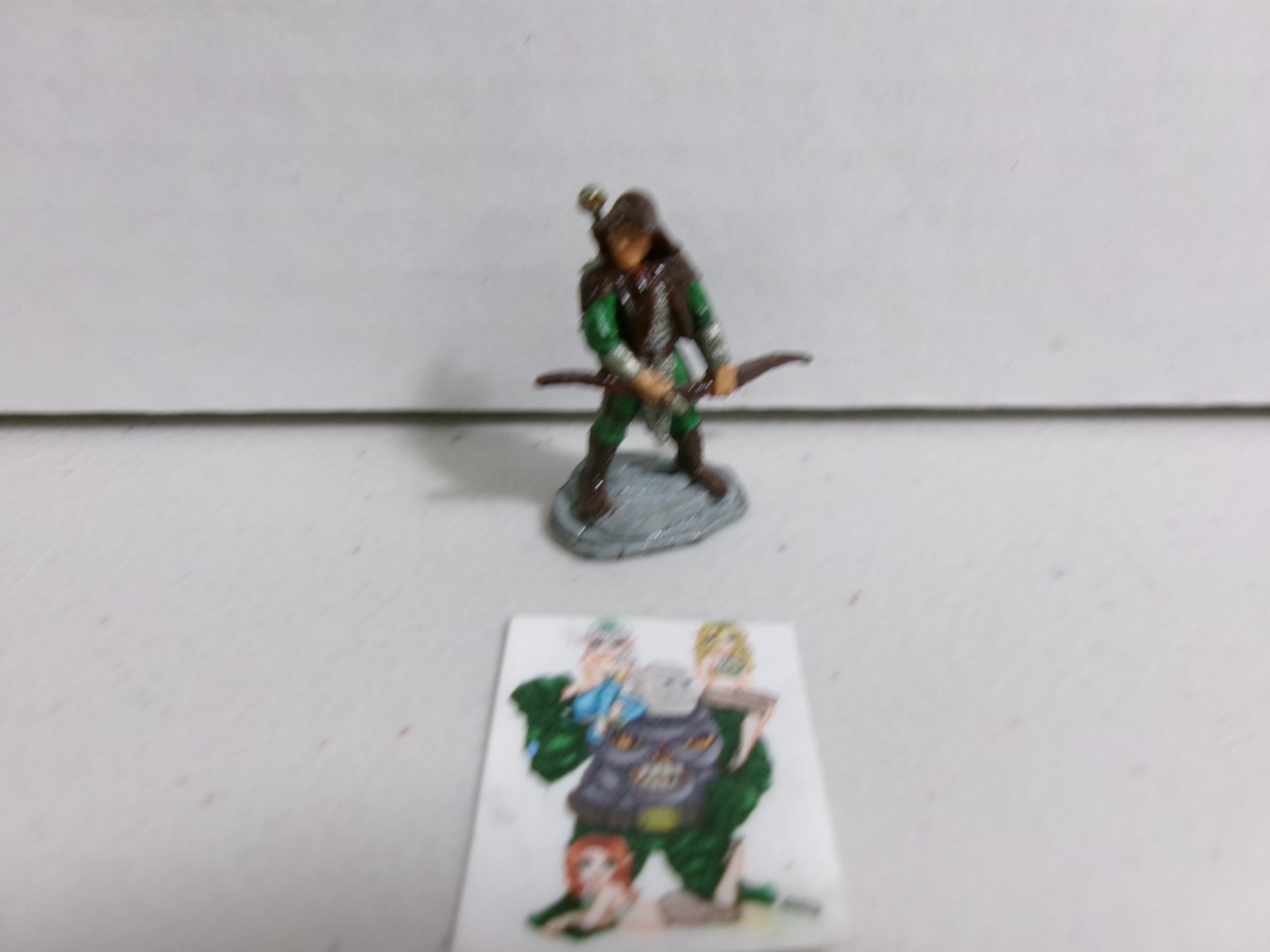 =D&D METAL FIGURE Elf with Bow and Arrow AA6=