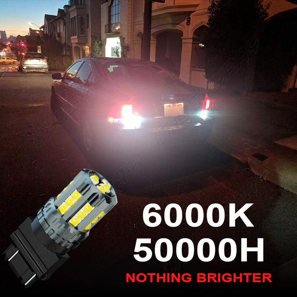 3156 3157 White LED Backup Reverse Light Bulb for Dodge Ram 1500 2500 3500