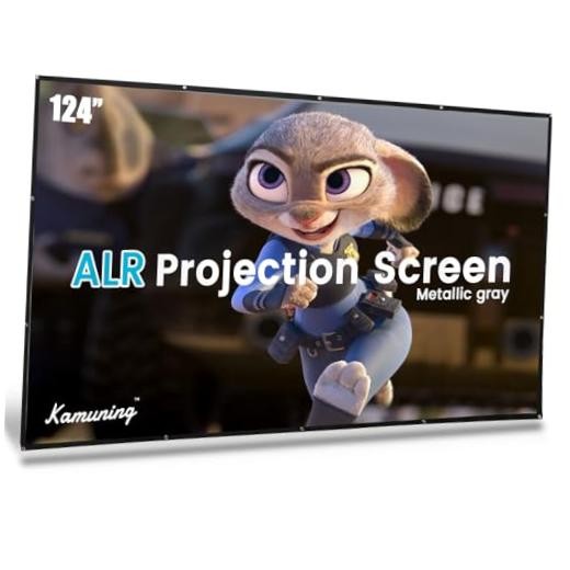 120 inch Gray ALR Projector Screen, 4K Movie Projector Screen,16:9 HD mini