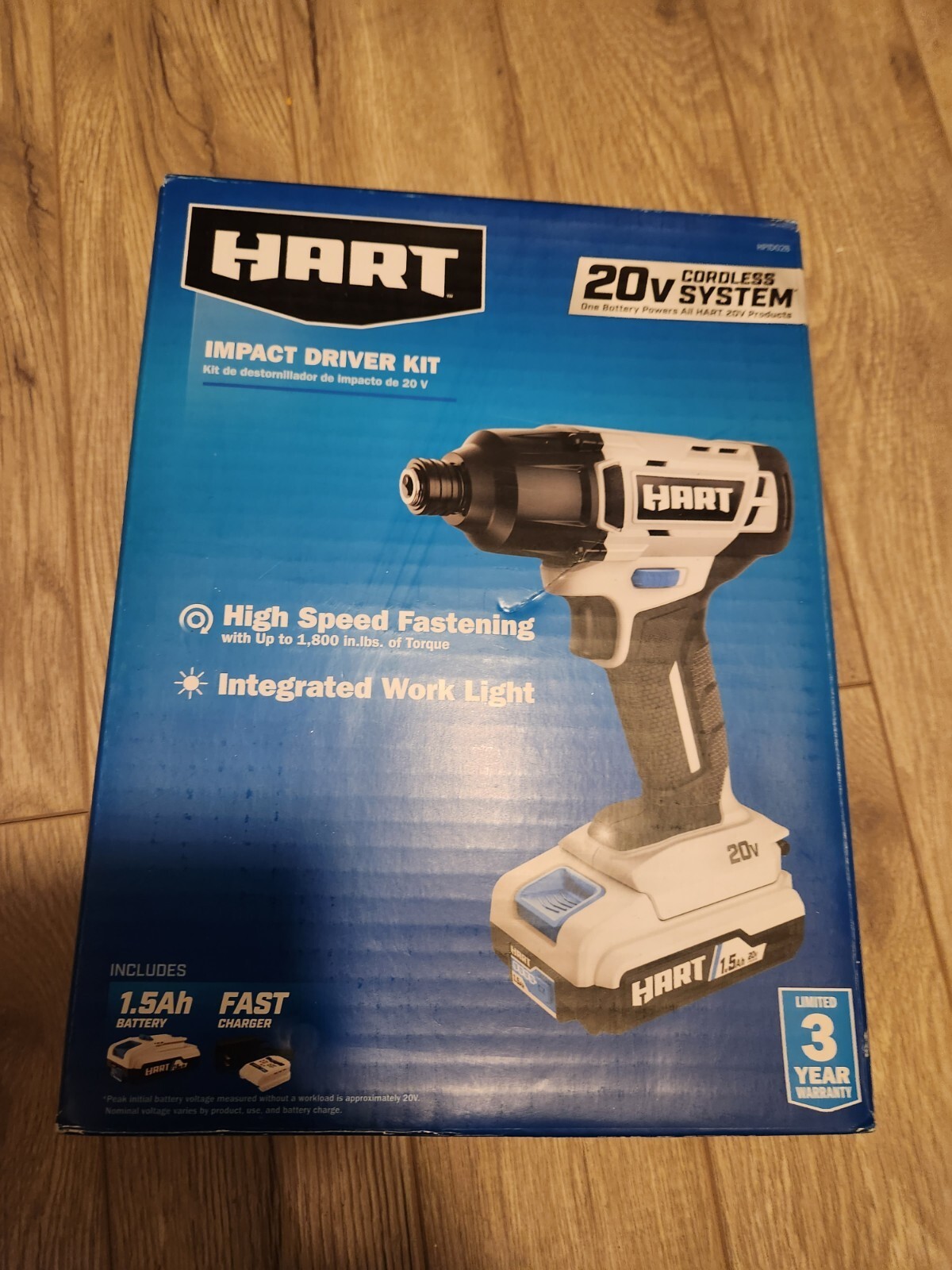 Hart HPID02B 20-Volt Cordless Impact Driver Kit      NEW!