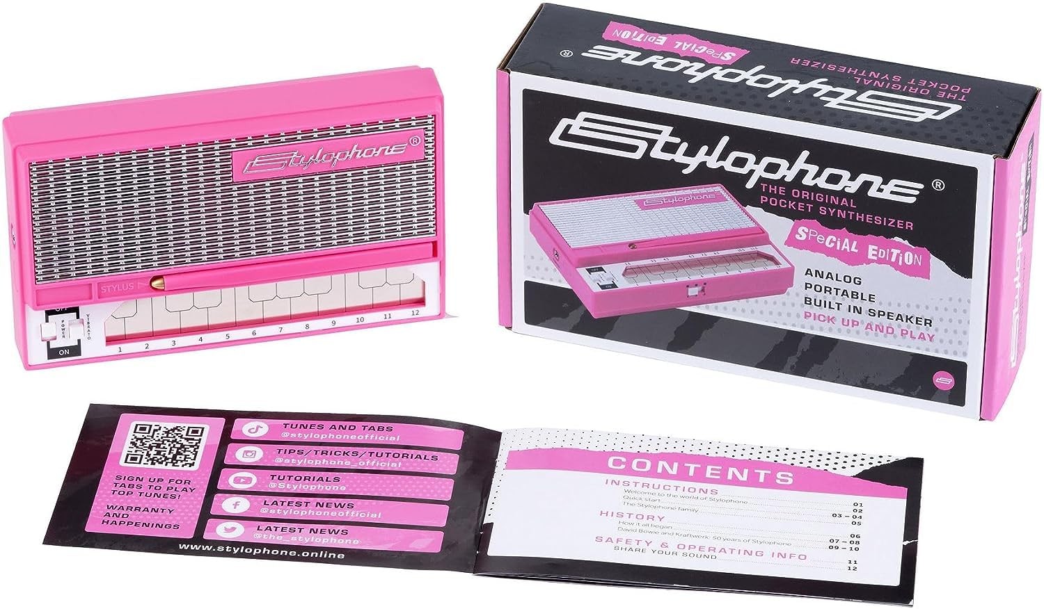 Stylophone Pink - Pocket Electronic Synthesizer - Special Edition