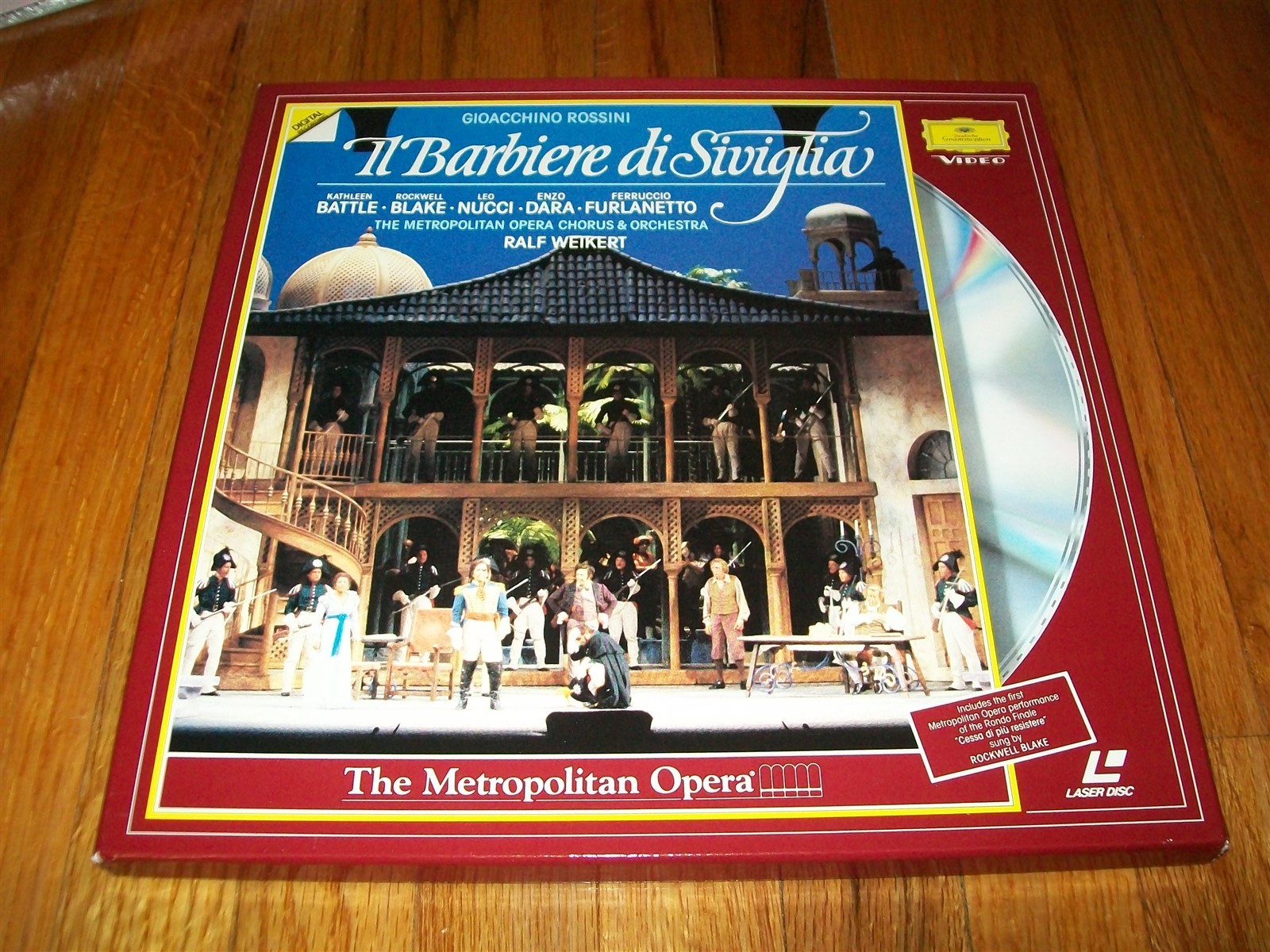 IL BARBIERE DI SIVIGLIA 2-Laserdisc LD BOXED SET EXCELLENT RARE KATHLEEN BATTLE