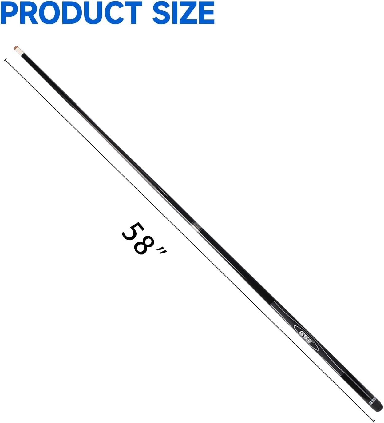 Elegantly Designed 58" Billiard Cues - Professional Quality, 4 Weight Options