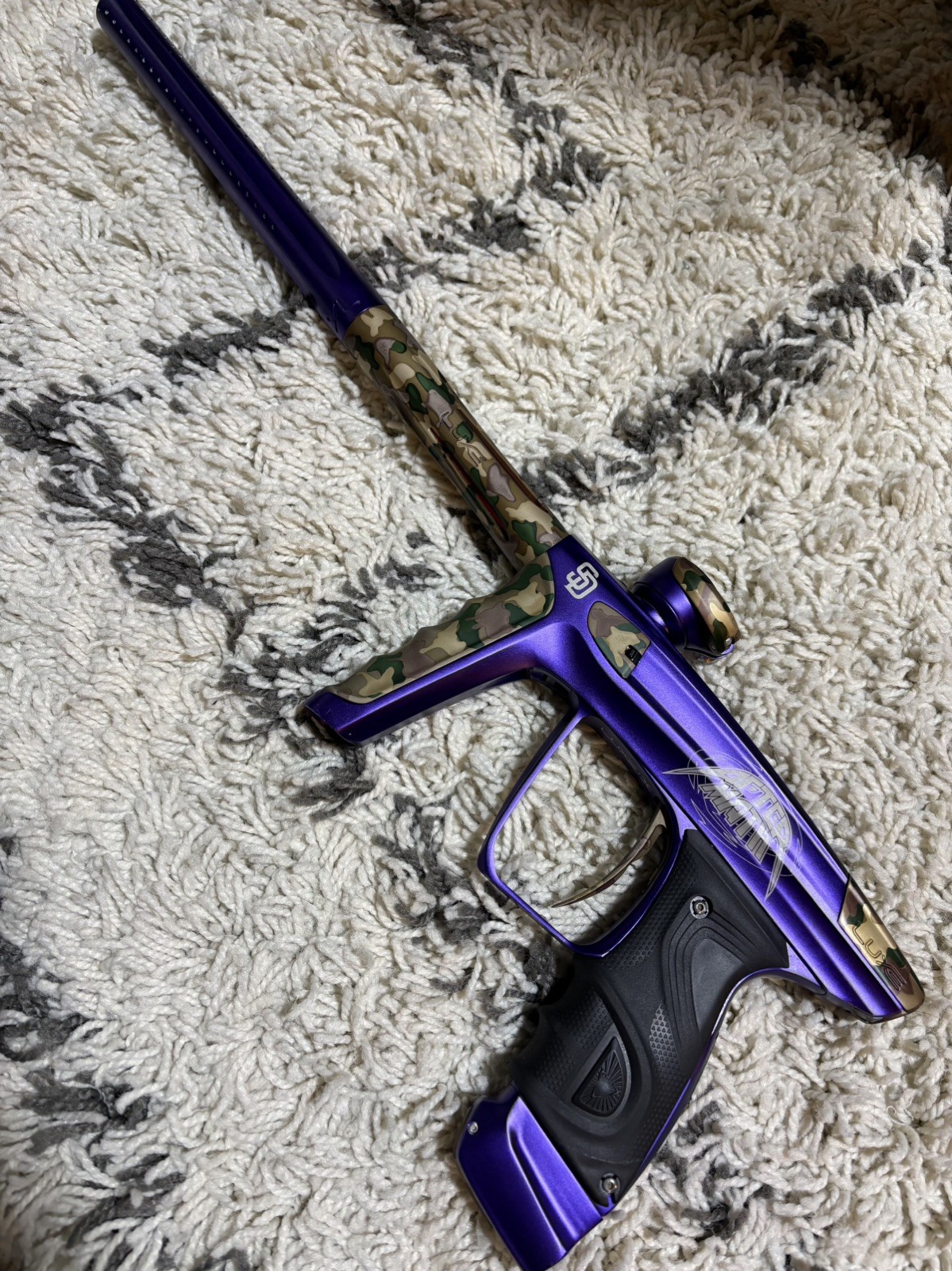 DLX Luxe X Paintball Gun Marker - Camo/purple SD Aftermath