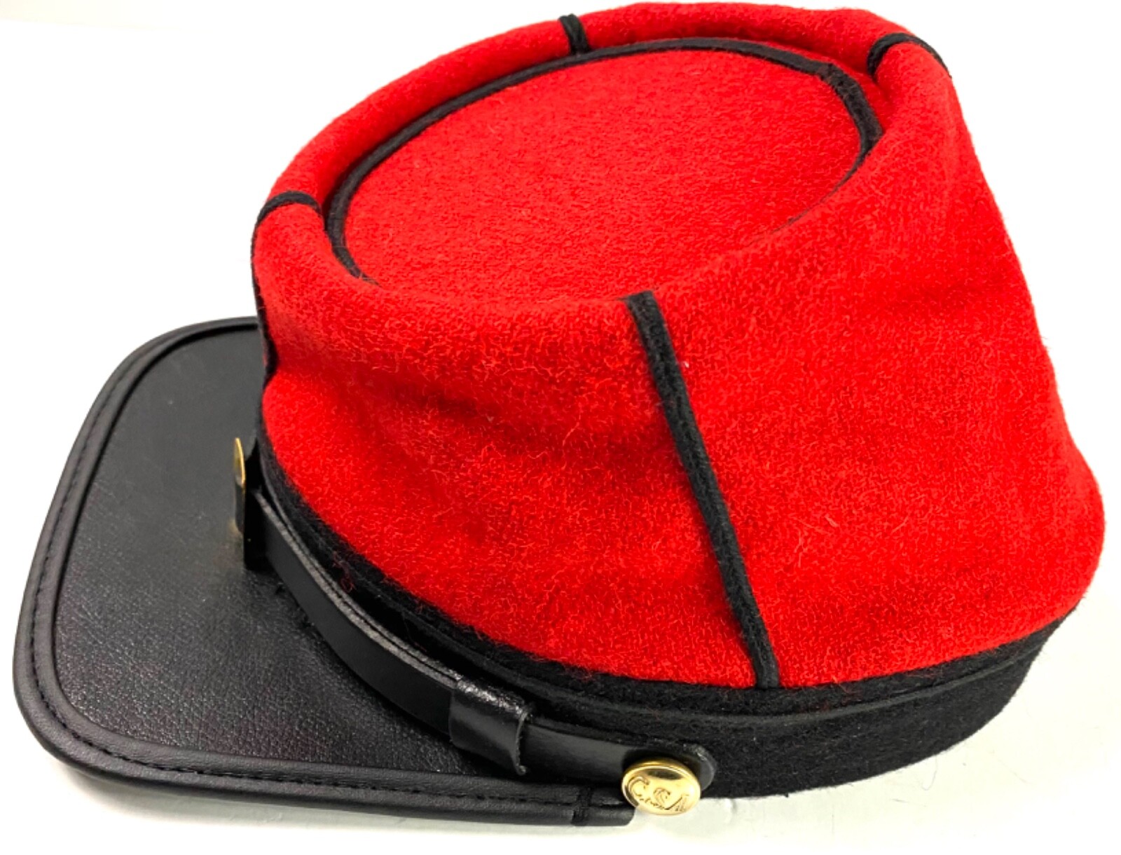 CIVIL WAR CSA CONFEDERATE INFANTRY WOOL KEPI FORAGE CAP HAT-MEDIUM
