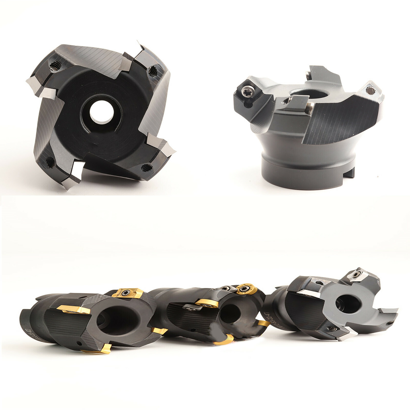 45 Degree Face Milling Cutter Head Square Blade KM12-50-22-4T Milling Tools