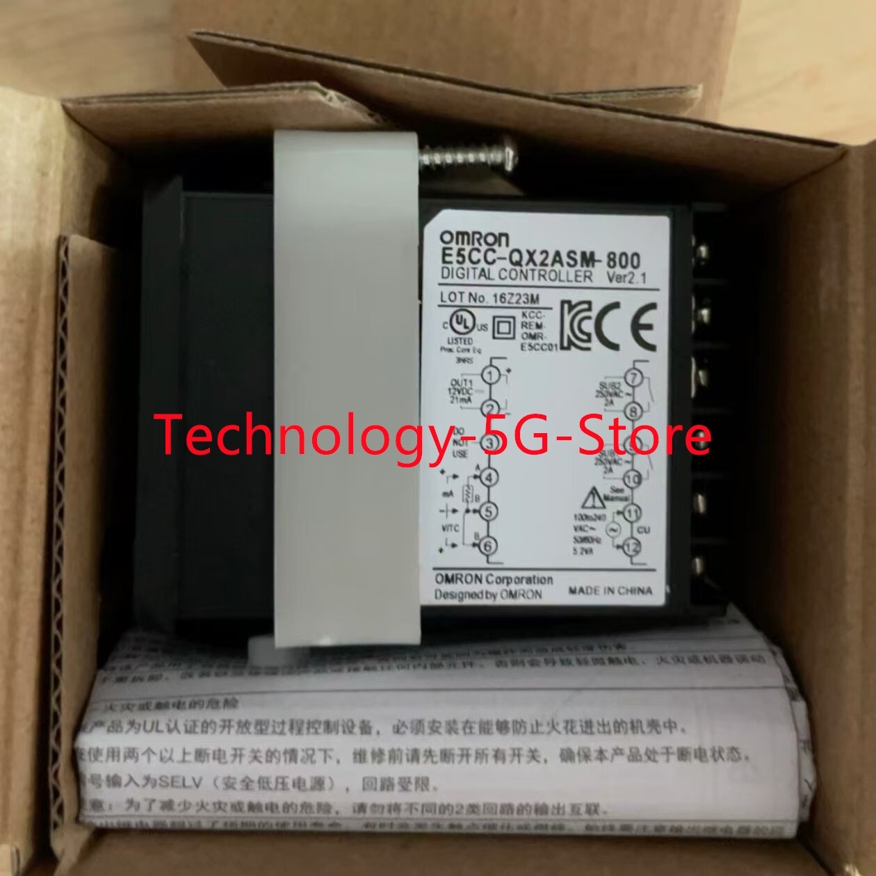 New Omron E5CC-QX2ASM-800 100-240VAC Digital Temperature Controller