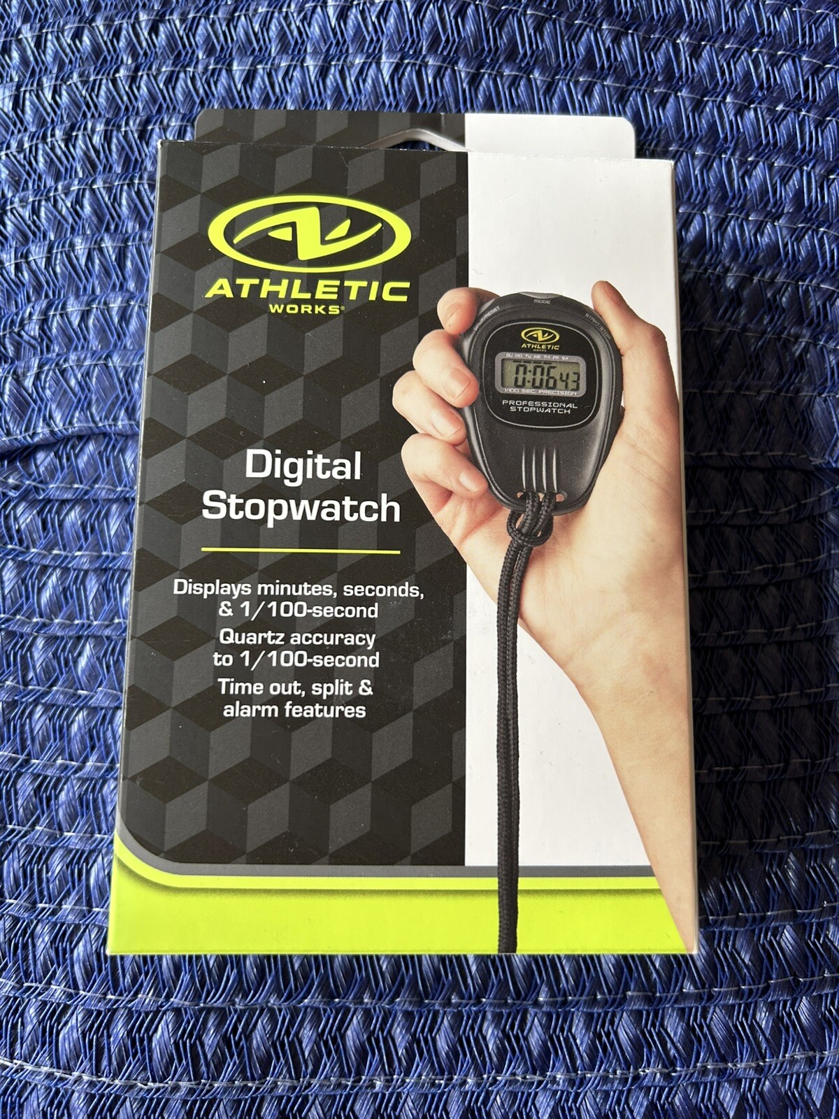 Athletic Works Digital Stopwatch - Black