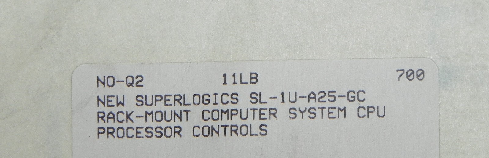 SUPERLOGICS Model SL-1U-A25-GC Rack Mount D425KT Computer System Processor Contr