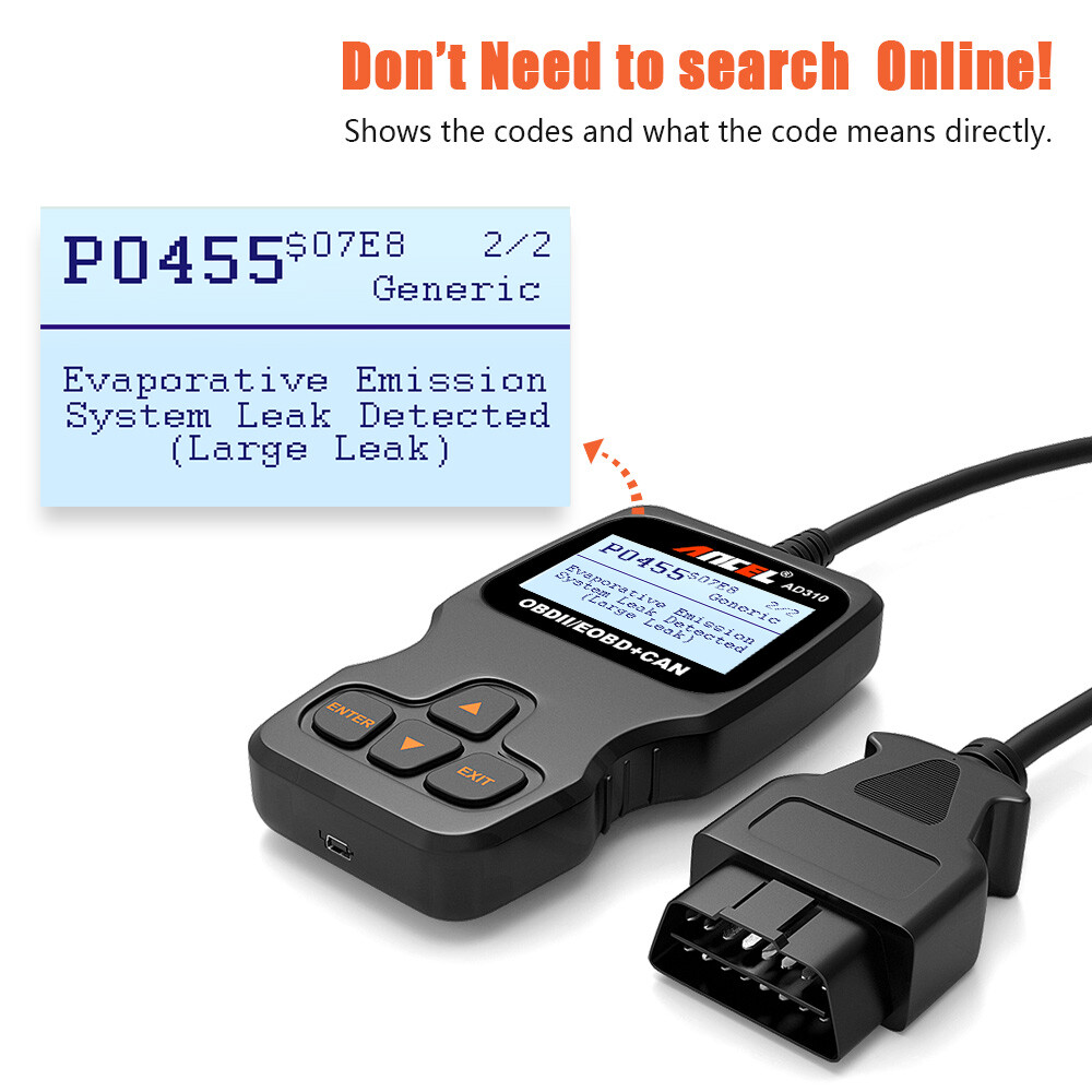 ANCEL AD310 Classic Enhanced Universal OBD II Scanner Engine Fault Code Reader