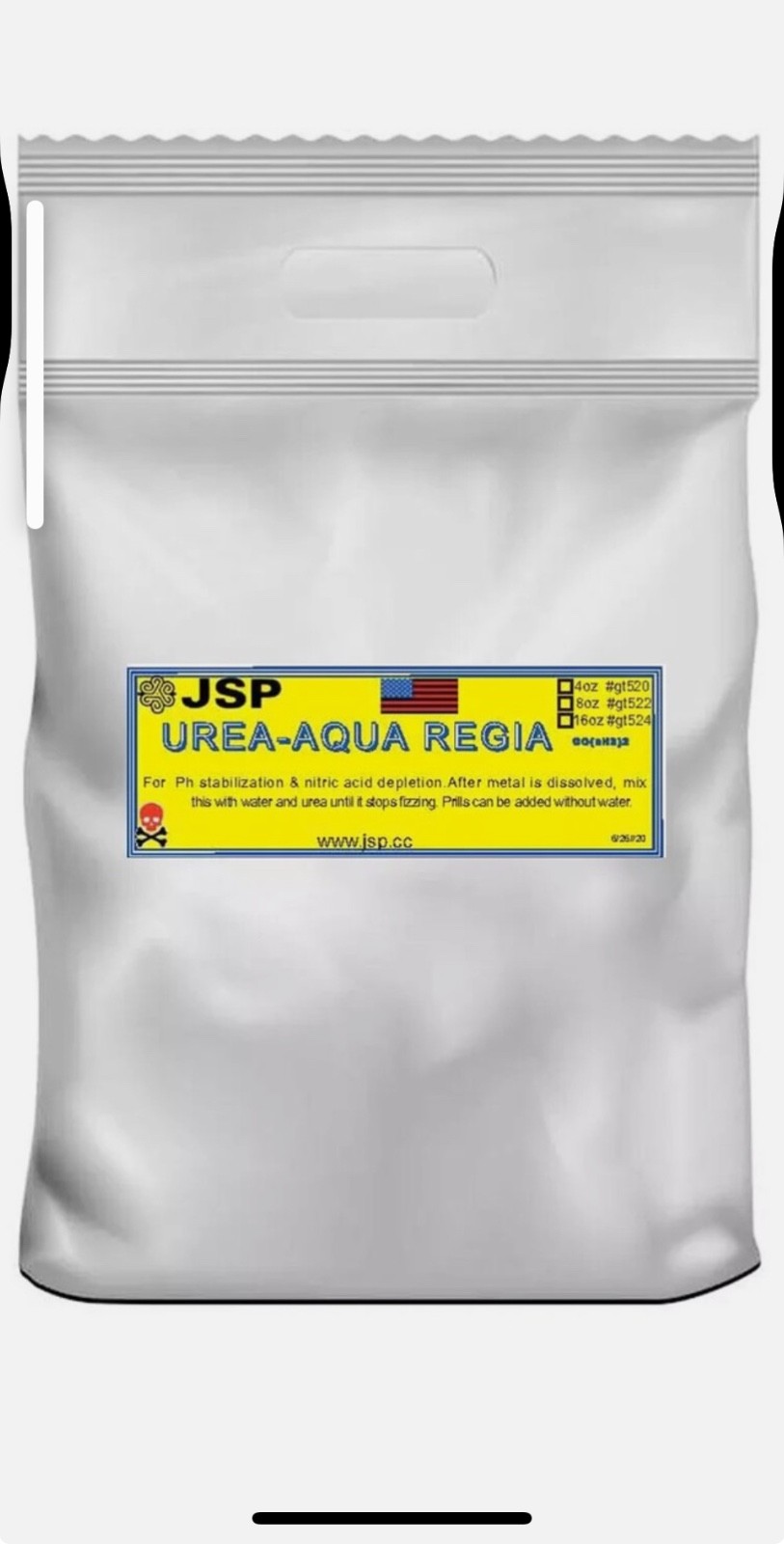 Urea Aqua Regia 99% Pure Gold Refining Recovery Technical Grade Fertilizer 8 oz