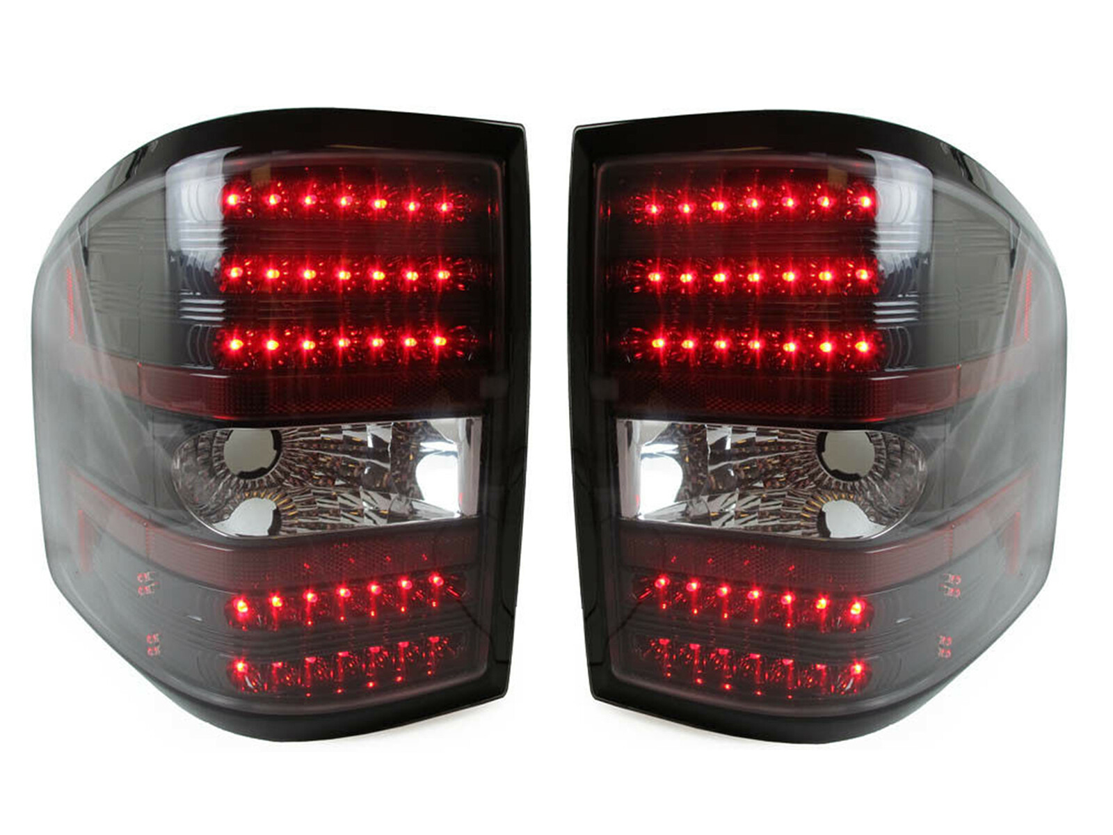 For 2004 - 2009 F150 F-150 Flareside Type LED Black Tail Light Lamp PAIR Set
