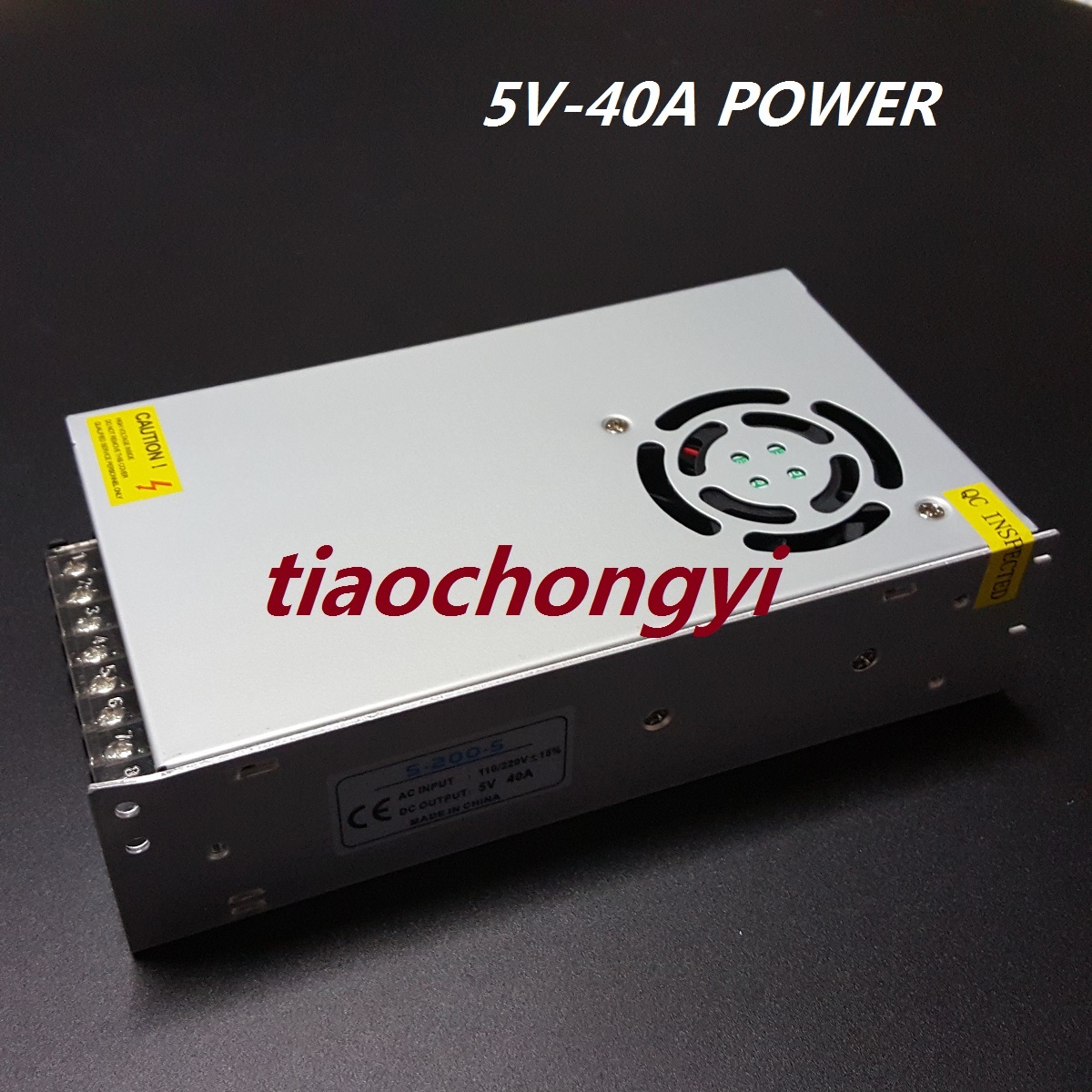 200W AC100V-220V DC5V 40A Adjust Universal Regulated Switching Power Supply
