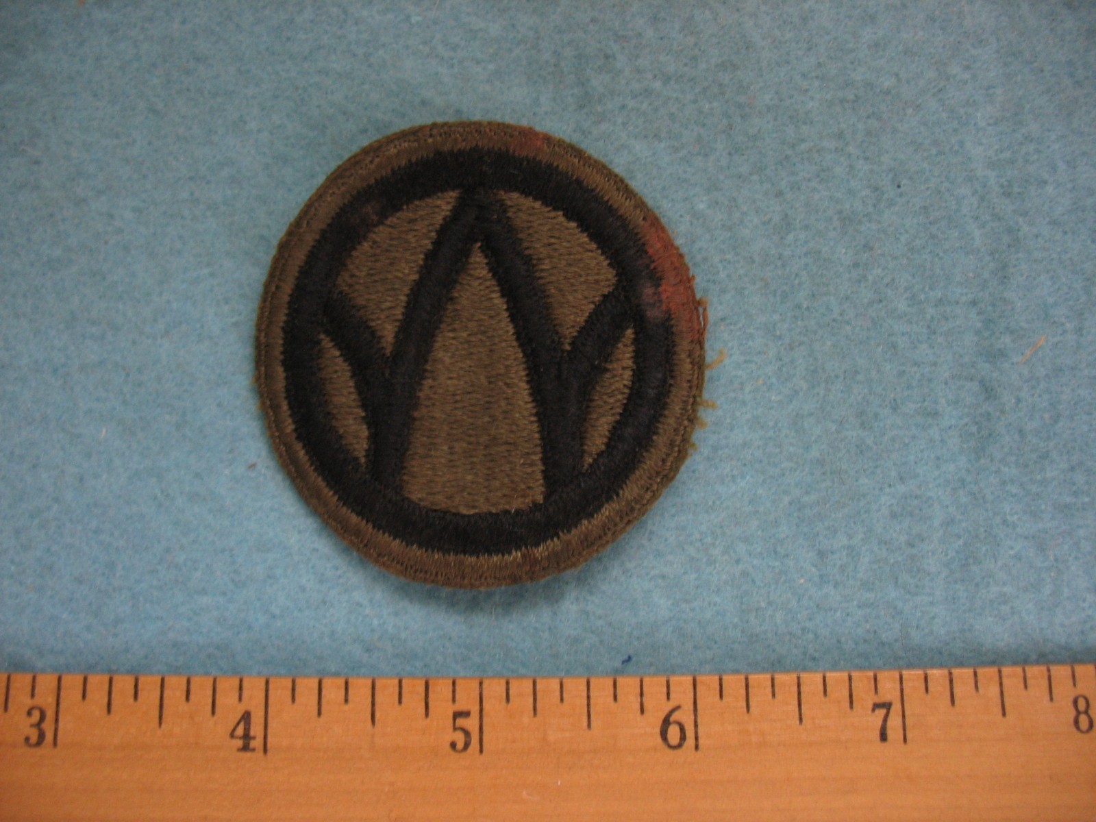 Original unused WWII US Army 89th Infantry Division shoulder patch