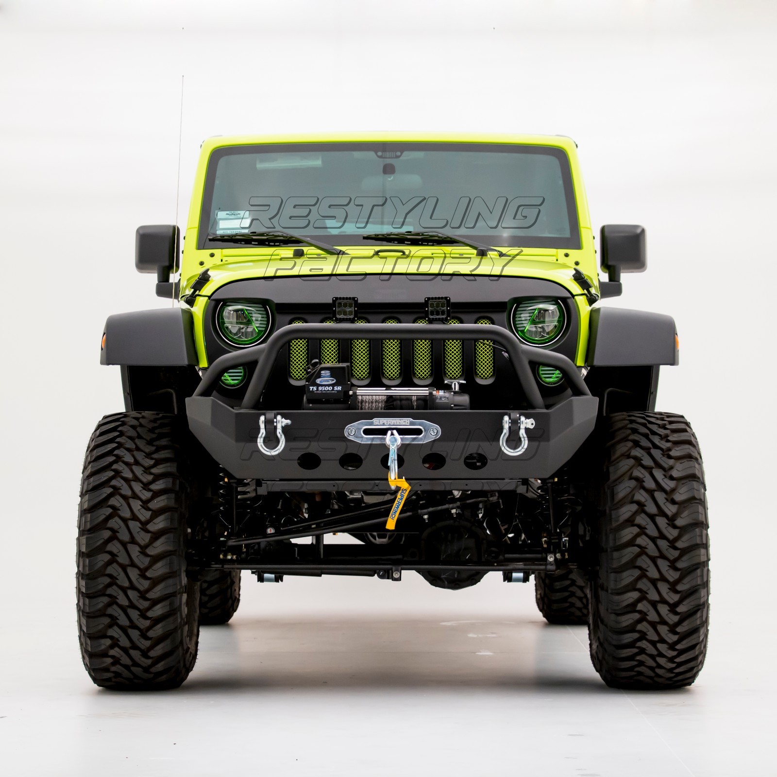 Rock Crawler Front+Rear Bumper+Full Width+2" Hitch fit 07-18 Jeep Wrangler JK