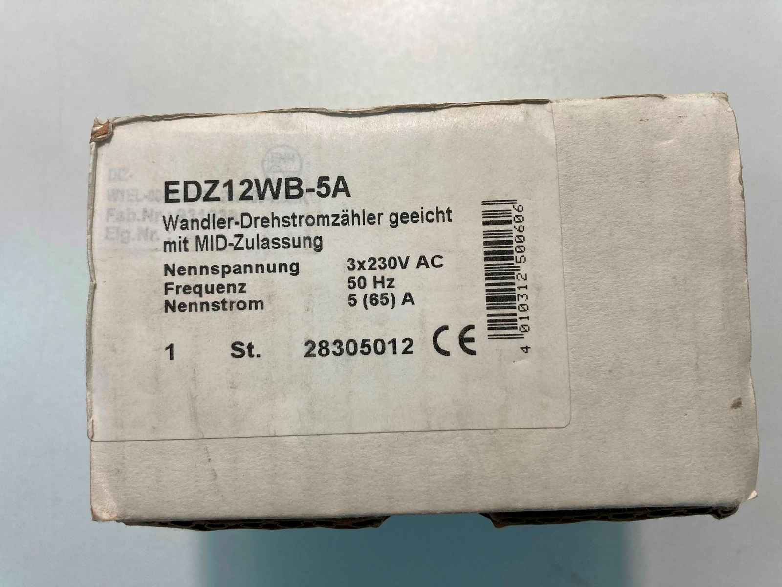 Eltako EDZ12WB-5A Transducer Meter Three Phase Electricity Meter (New & Original Packaging)