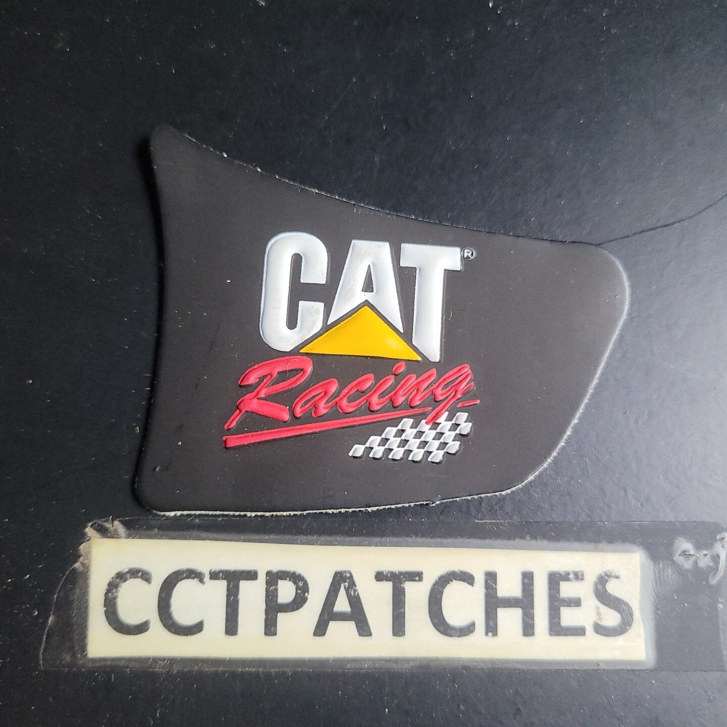 CATERPILLAR CAT RACING LEATHER PATCH