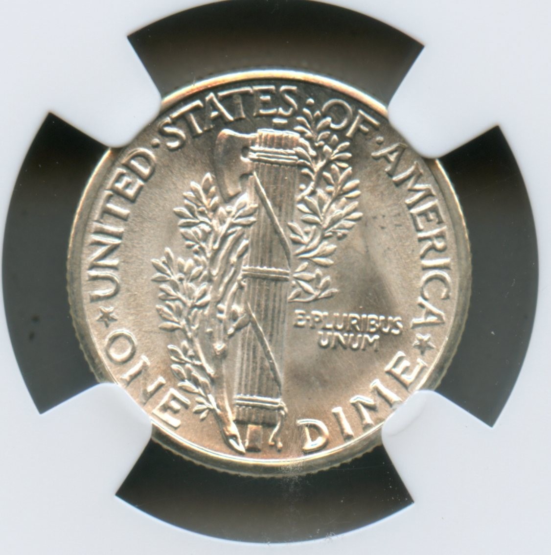 1935 Mercury Silver Dime NGC MS 66 FB