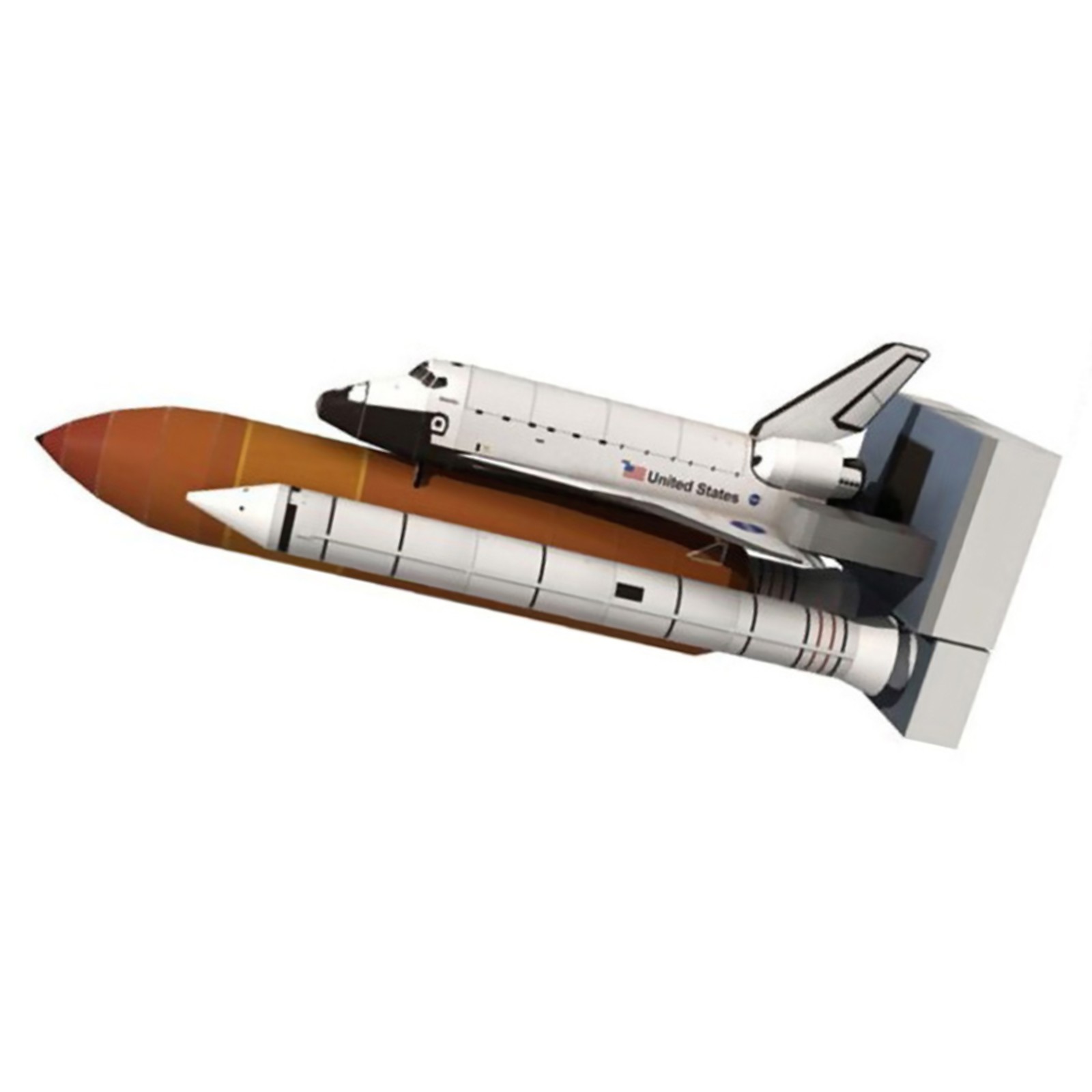 Paper Model 1: 150 Space Shuttle Atlantis Handmade Space Rocket DIY Handmade