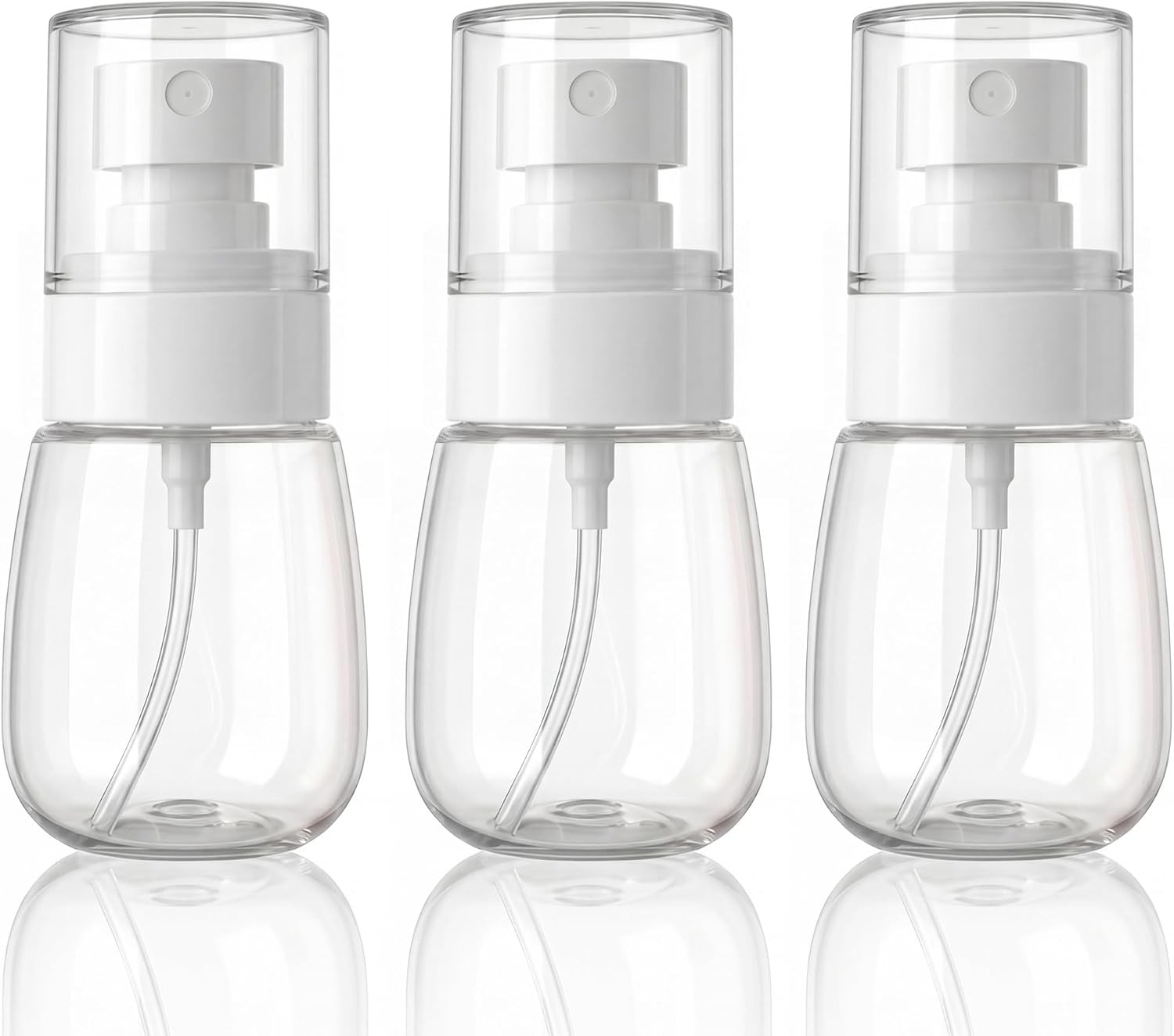 Fine Mist Travel Spray Bottles, Refillable Cosmetic Containers | 1oz 3Pack Small