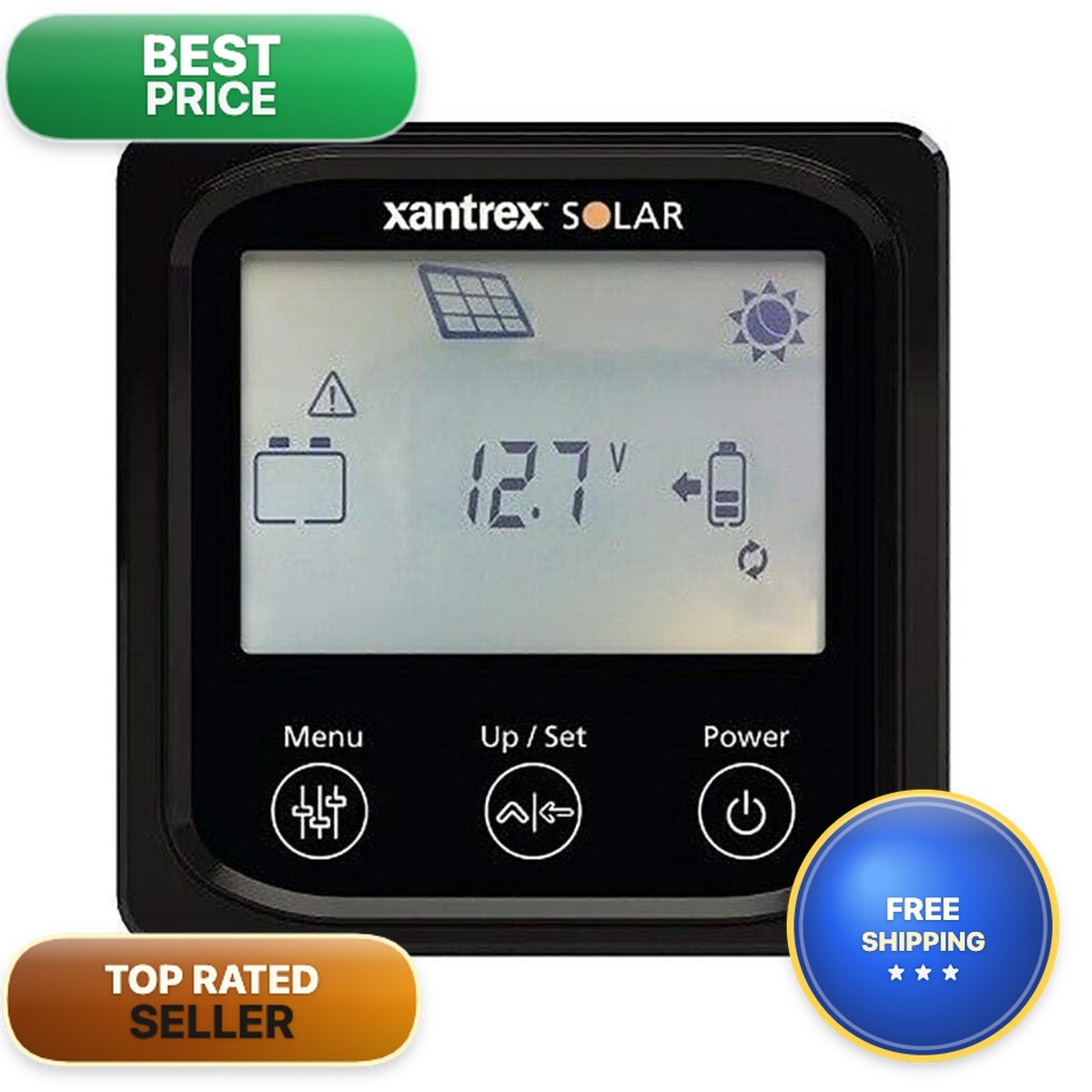 Xantrex 710-0010 MPPT Charge Controller Remote Panel with 25ft Cable