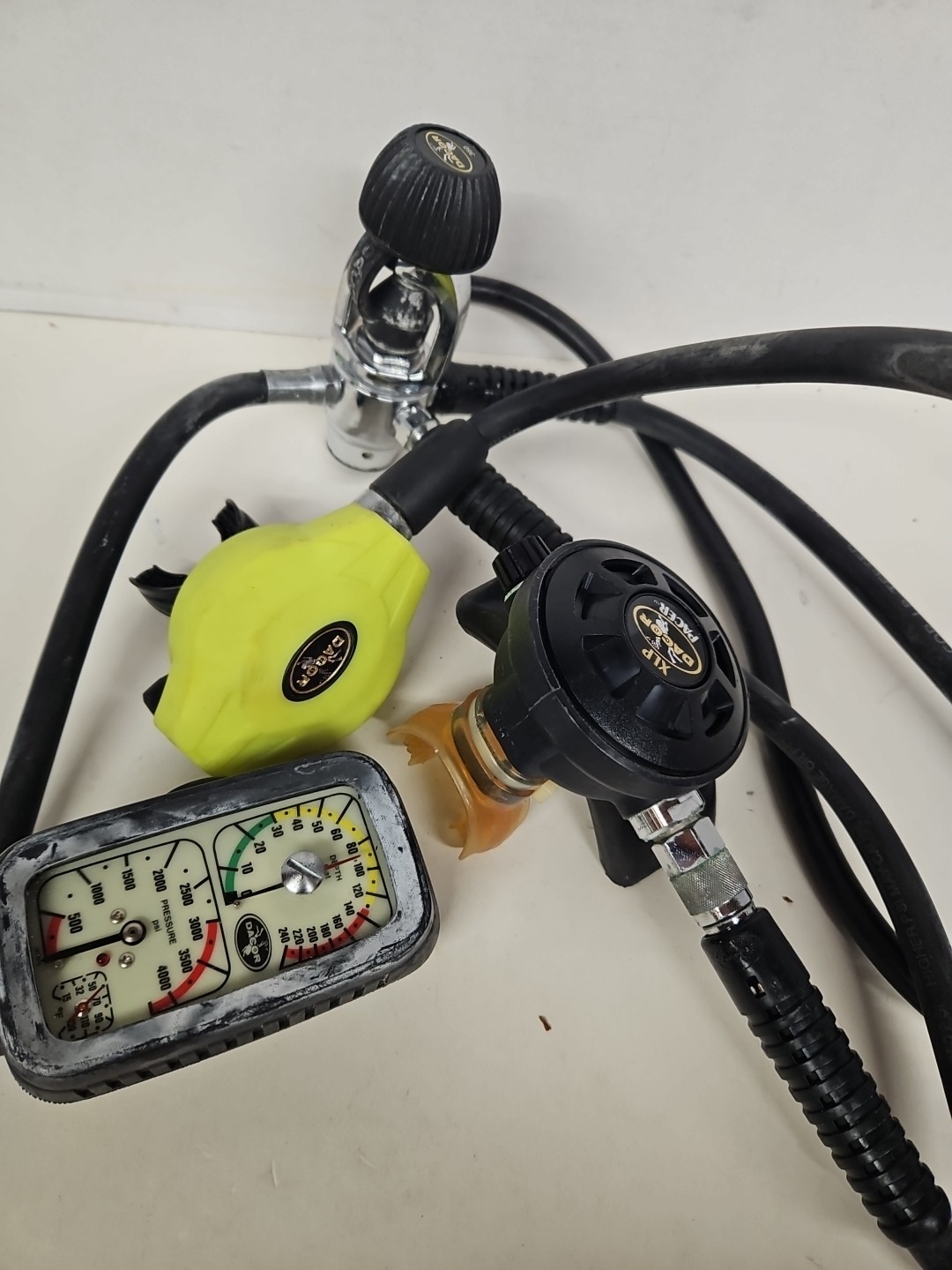 Dacor XLP Pacer 360 Regulator W/ First And Second Stage And Gauge Untested As Is