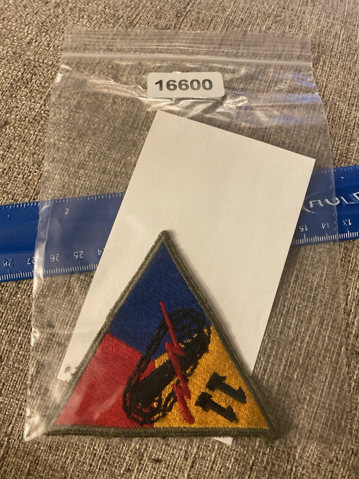 WWII US Army 11th Armored Division Shoulder Insignia Patch