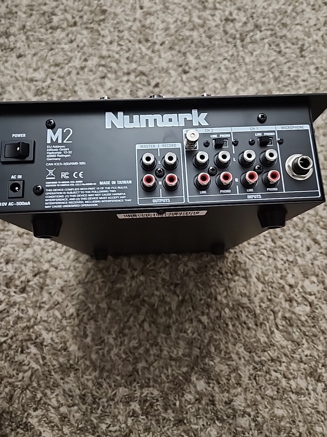 Numark M2 Scratch Mixer 2-channel DJ Mixer | Device Only