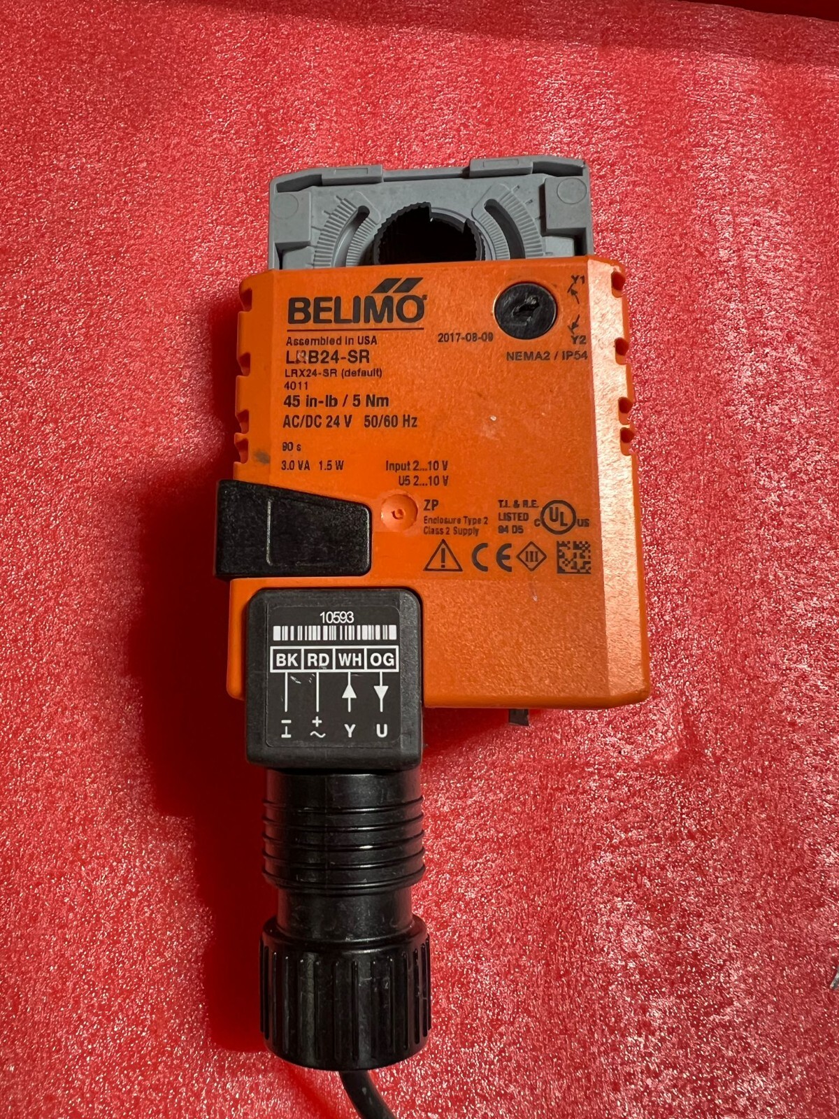 Belimo LHB24-SR-100 Damper Actuator, 150 N [35 lbf], Non fail-safe, ACDC 24 V