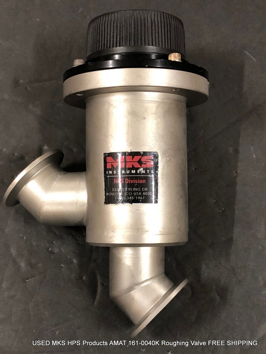 USED MKS HPS Products AMAT 161-0040K Roughing Valve FREE SHIPPING