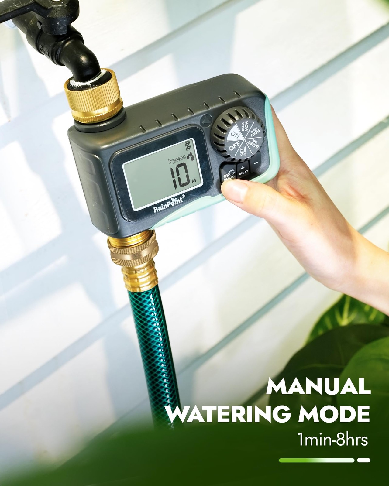 Rainpoint Sprinkler Timer Brass Programmable Hose Timer For Garden Soaker Hose