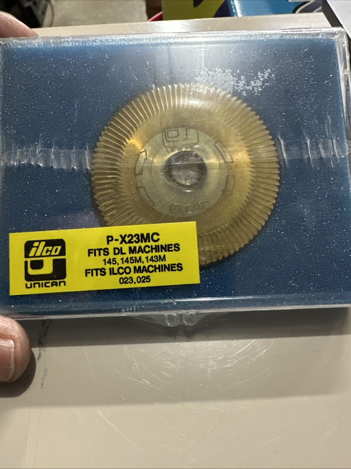 Kaba Ilco P-X23mc Key Machine Cutter, Tin Coated Tool Steel. NEW Still sealed.